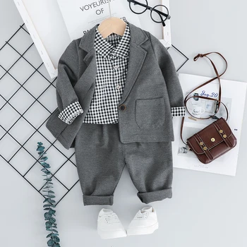 2019 Autumn Toddler Boys Clothes Suits Children Baby Clothing Set Coat + Plaid T Shirt+Pants Sets Infant Kids Costume Suit
2019 Autumn Toddler Boys Clothes Suits Children Baby Clothing Set Coat + Plaid T Shirt+Pants Sets Infant Kids Costume Suit