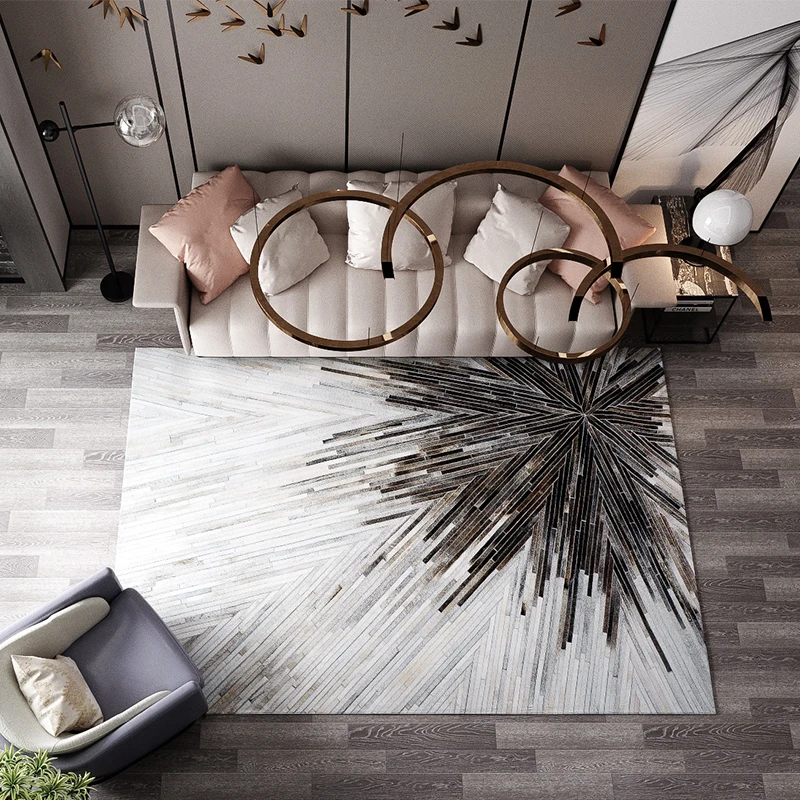 American style striped pattern cowhide skin fur patchwork rug , natural fur carpet for living room decoration villa carpet
American style striped pattern cowhide skin fur patchwork rug , natural fur carpet for living room decoration villa carpet