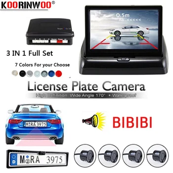 Koorinwoo Electromagnetic Car parking sensor 4.3 Inch TFT Monitor Car Europe License Plate Frame Rearview Camera Parking System
Koorinwoo Electromagnetic Car parking sensor 4.3 Inch TFT Monitor Car Europe License Plate Frame Rearview Camera Parking System