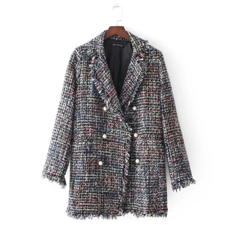 2019 New Autumn Winter Large size Color fringed woolen coat woman Vintage long sleeve double breasted jacket cc504
2019 New Autumn Winter Large size Color fringed woolen coat woman Vintage long sleeve double breasted jacket cc504