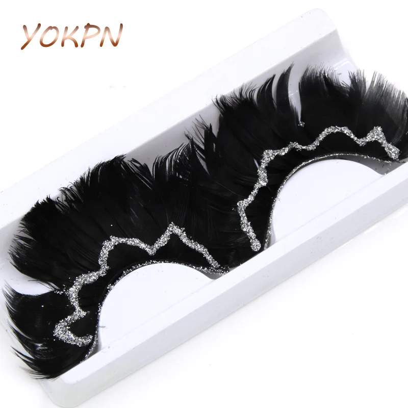 YOKPN Feather Exaggerated False Eyelashes Thick Messy Glitter Sequins Stage Makeup Fake Eyelashes Latin Dance Feather Eye Lashes
YOKPN Feather Exaggerated False Eyelashes Thick Messy Glitter Sequins Stage Makeup Fake Eyelashes Latin Dance Feather Eye Lashes