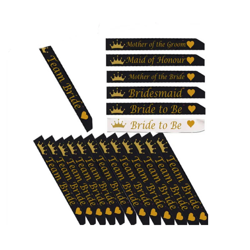 Bachelorette Party Hen Party Sash Set Black Team Bride With Crown To Be Decoration Wedding Bridal Shoulder Marriage
Bachelorette Party Hen Party Sash Set Black Team Bride With Crown To Be Decoration Wedding Bridal Shoulder Marriage