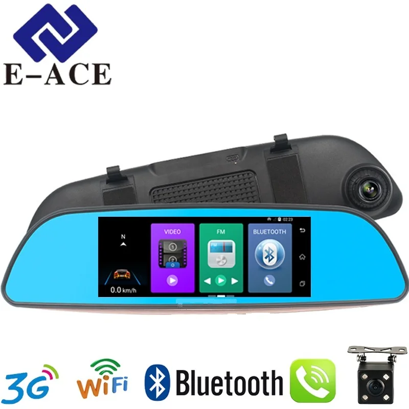 E-ACE D07 7Inch Android GPS Car Dvr Radar Detector WIFI Bluetooth Automotive Rear View Mirror Camera Dashcam Dual Video Recorder
E-ACE D07 7Inch Android GPS Car Dvr Radar Detector WIFI Bluetooth Automotive Rear View Mirror Camera Dashcam Dual Video Recorder