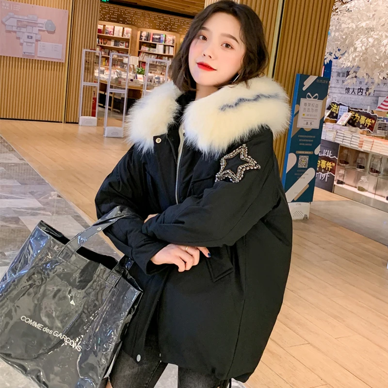 2019 New Arrival Women Winter Jacket Hooded Thicken Fur Collar Female Outwear Coat Cotton Padded Parka
2019 New Arrival Women Winter Jacket Hooded Thicken Fur Collar Female Outwear Coat Cotton Padded Parka