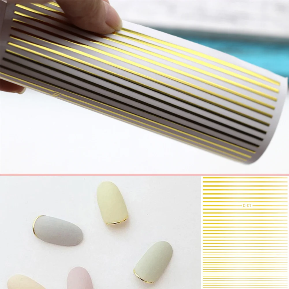Waterproof Flectional Solid Art Fingernails 3D Decorative Tape Long Lasting Accessories Nail Sticker Adhesive Curve Stripe Sheet
Waterproof Flectional Solid Art Fingernails 3D Decorative Tape Long Lasting Accessories Nail Sticker Adhesive Curve Stripe Sheet