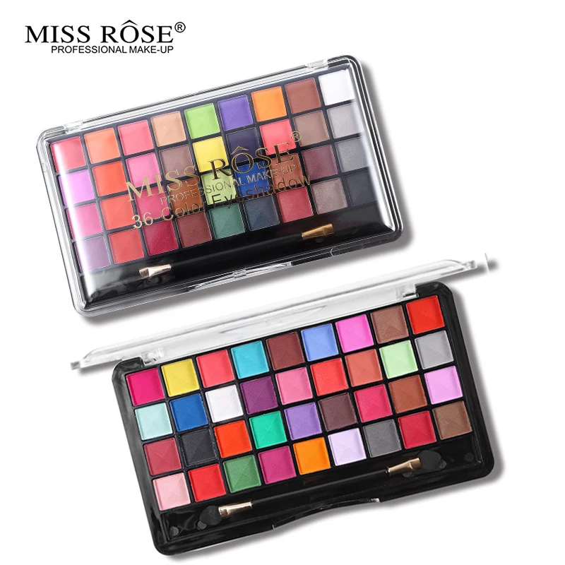 Miss Rose Brand 36 Color Matte Shimmer Eyeshadow Makeup Palette Glitter Colorful Pressed Eye Shadow Powder Cosmetics with Brush
Miss Rose Brand 36 Color Matte Shimmer Eyeshadow Makeup Palette Glitter Colorful Pressed Eye Shadow Powder Cosmetics with Brush