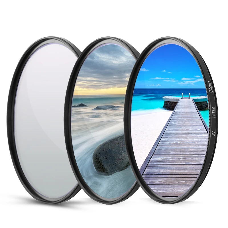 Lens Filter Set (ND8 CPL UV) Neutral Density + Polarizing + UV Protection Filter for 49mm 52mm 55mm 58mm 62mm 67mm 72mm 77mm
Lens Filter Set (ND8 CPL UV) Neutral Density + Polarizing + UV Protection Filter for 49mm 52mm 55mm 58mm 62mm 67mm 72mm 77mm