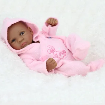 H7405 10 inch Reborn Girl African American Black Baby Doll Realistic Lifelike Reborn Babies Mini Doll Not include Bear Toy
H7405 10 inch Reborn Girl African American Black Baby Doll Realistic Lifelike Reborn Babies Mini Doll Not include Bear Toy