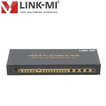 LINK-MI LM-HD402 4x2 HDMI Matrix 4 in 2 out witched with the IR remote control digital audio format Full HD 1080P/3D
LINK-MI LM-HD402 4x2 HDMI Matrix 4 in 2 out witched with the IR remote control digital audio format Full HD 1080P/3D