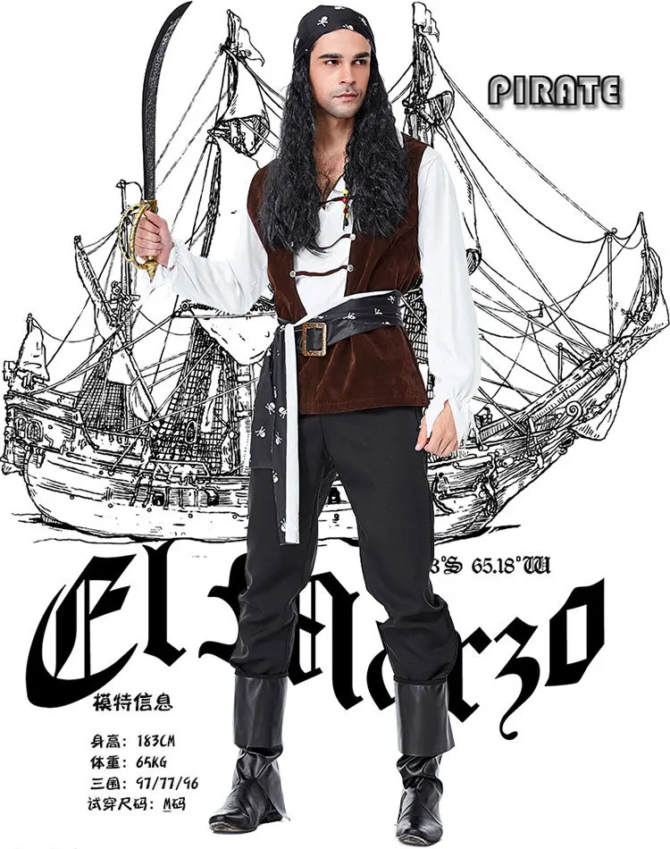 Jack Sparrow Pirate Costume Adult Cosplay Fancy Dress Carnival captain pirates caribbean Halloween Cosplay Costume For Women Men
Jack Sparrow Pirate Costume Adult Cosplay Fancy Dress Carnival captain pirates caribbean Halloween Cosplay Costume For Women Men