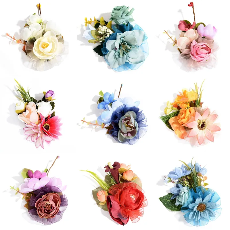 Pinksee 12 Styles Sweet Romantic Fabric Flower Brooch Pin Boutonniere for Women Bohemia Wedding Party Accessories
Pinksee 12 Styles Sweet Romantic Fabric Flower Brooch Pin Boutonniere for Women Bohemia Wedding Party Accessories
