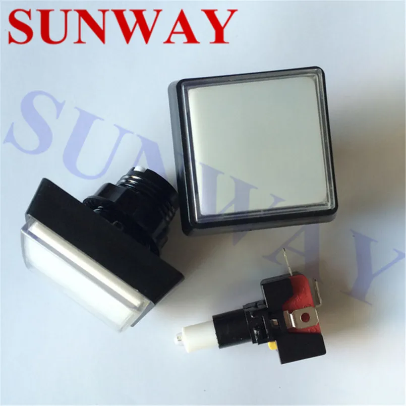 12PCS/Lot 51*51mm Arcade machine Big Square led Illuminated Push Button with Microswitch for Arcade Music Game Machine
12PCS/Lot 51*51mm Arcade machine Big Square led Illuminated Push Button with Microswitch for Arcade Music Game Machine