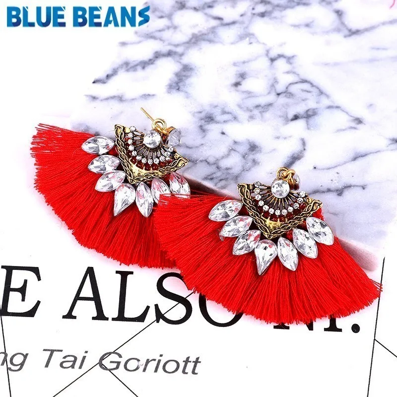 Tassel earrings women bohemian statement luxury long earring valentine's day handmade geometric fringe fashion big rhinestone gg
Tassel earrings women bohemian statement luxury long earring valentine's day handmade geometric fringe fashion big rhinestone gg