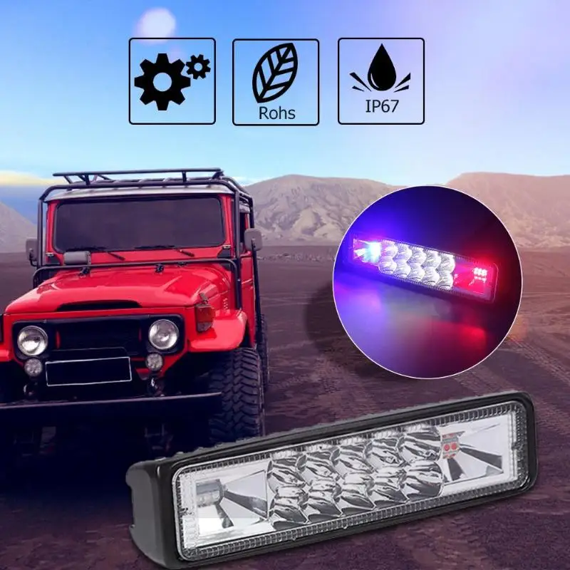 48W Strobe Flash Work Light 6000K LED Spot Light Bar White for Offroad ATV Boat Car Motorcycle Truck Trailer Car Accessories
48W Strobe Flash Work Light 6000K LED Spot Light Bar White for Offroad ATV Boat Car Motorcycle Truck Trailer Car Accessories