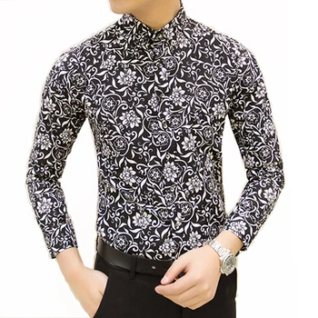 New spring Mens Casual Shirts Fashion Long Sleeve Printed shirt for Male Business Floral Men Dress Shirt Camisa Masculina
New spring Mens Casual Shirts Fashion Long Sleeve Printed shirt for Male Business Floral Men Dress Shirt Camisa Masculina