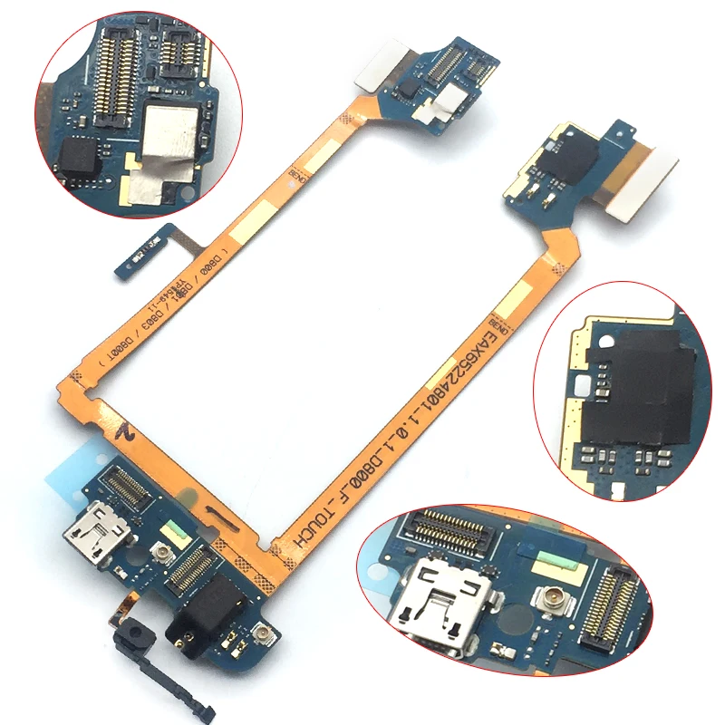 New USB Dock Connector Charging Port Flex Cable For LG G2 D800 D801 USB Charger Plug Board Repair Parts
New USB Dock Connector Charging Port Flex Cable For LG G2 D800 D801 USB Charger Plug Board Repair Parts