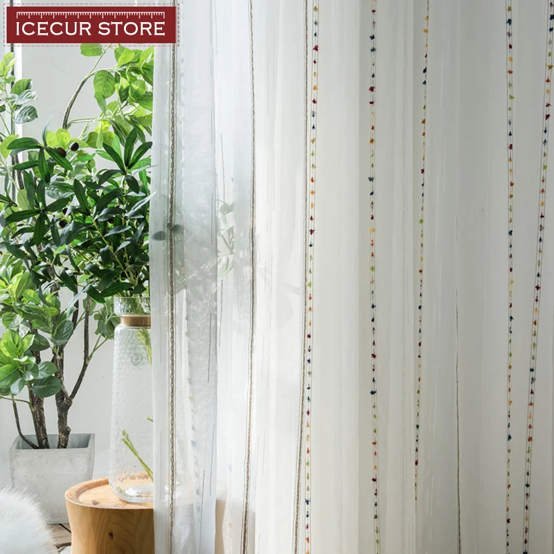 ICECUR Colorful Exquisite Jacquard Tulle Curtains for Kids Room Living room Dust-proof Sheer Voile Tulle Window Blinds Decor
ICECUR Colorful Exquisite Jacquard Tulle Curtains for Kids Room Living room Dust-proof Sheer Voile Tulle Window Blinds Decor