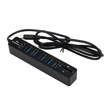 Ouhaobin 6 Port USB Hub 2 in1 Combo Super Speed USB 2.0 6 Port Splitter HUB+USB Card Reader Drop Shipping 418#2
Ouhaobin 6 Port USB Hub 2 in1 Combo Super Speed USB 2.0 6 Port Splitter HUB+USB Card Reader Drop Shipping 418#2