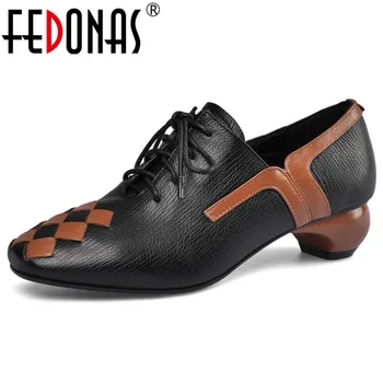 FEDONAS Spring Summer Quality Genuine Leather Women Pumps Lace Up Shallow High Heels Brand 2020 Fashion Party Casual Shoes Woman
FEDONAS Spring Summer Quality Genuine Leather Women Pumps Lace Up Shallow High Heels Brand 2020 Fashion Party Casual Shoes Woman