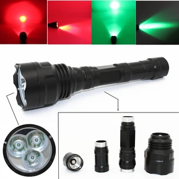 Green Red Light Tactical LED Flashlight Hunting Light Spotlight 3x XM-L Q5 1200 Lumens Ultra Bright Camping Lanterna
Green Red Light Tactical LED Flashlight Hunting Light Spotlight 3x XM-L Q5 1200 Lumens Ultra Bright Camping Lanterna