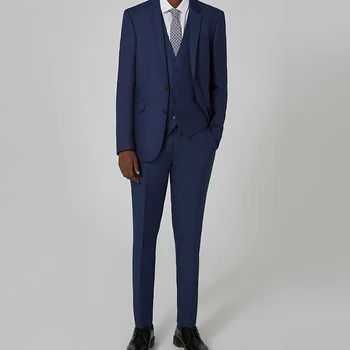 Navy Blue Business Suit Smart Casual Groom Tuxedos Wedding Suits Fashion Prom Party Suits Slim 3Pcs (Jacket+Vest+Pants) 2018
Navy Blue Business Suit Smart Casual Groom Tuxedos Wedding Suits Fashion Prom Party Suits Slim 3Pcs (Jacket+Vest+Pants) 2018