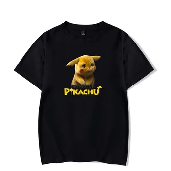 Pokemon Detective Pikachu Cotton T-shirt women's men's Fashion Leisure Summer short-sleeved T-shirt 2019 New T-shirt Trend
Pokemon Detective Pikachu Cotton T-shirt women's men's Fashion Leisure Summer short-sleeved T-shirt 2019 New T-shirt Trend
