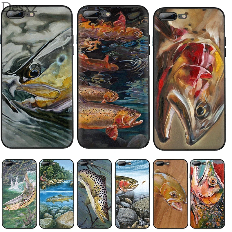 Silicone Tpu Phone Case Trout Panel Painting for iPhone 11 Pro X XS Max XR iPhone 6 6s 7 8 Plus 5 5s SE Protection Cover
Silicone Tpu Phone Case Trout Panel Painting for iPhone 11 Pro X XS Max XR iPhone 6 6s 7 8 Plus 5 5s SE Protection Cover