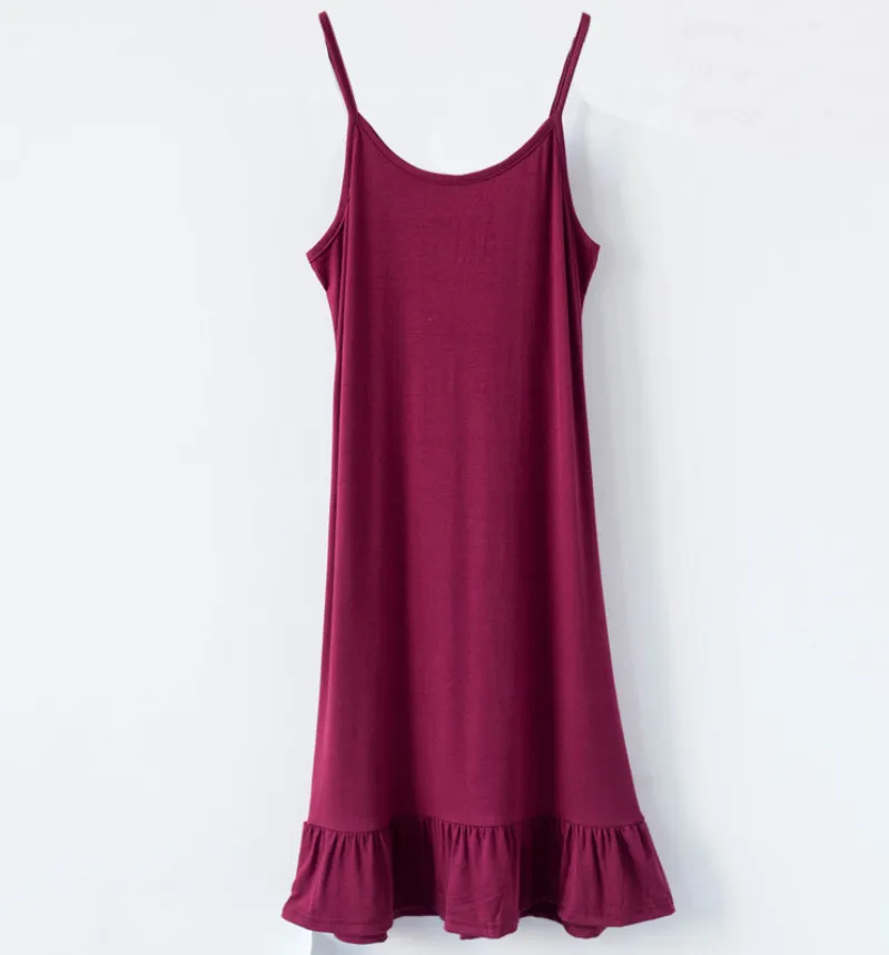 modal dresses women bottoming sleeveless sling dress summer new loose plus size for 1XL-6XL middle age mother casual home dress
modal dresses women bottoming sleeveless sling dress summer new loose plus size for 1XL-6XL middle age mother casual home dress