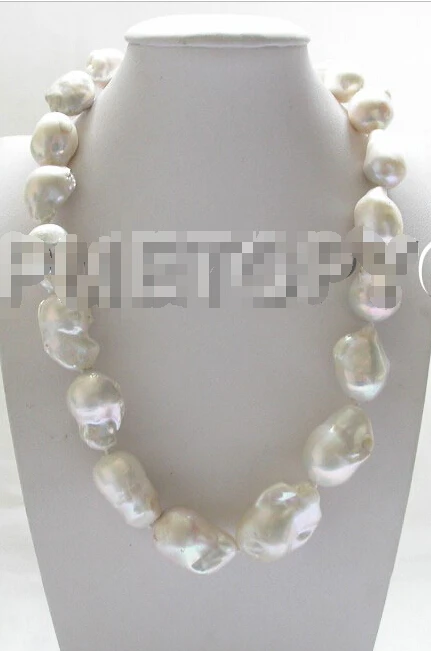 Free shipping >>>>>>29mm natural luster white Reborn keshi pearls necklace 925s clasp E1534
Free shipping >>>>>>29mm natural luster white Reborn keshi pearls necklace 925s clasp E1534