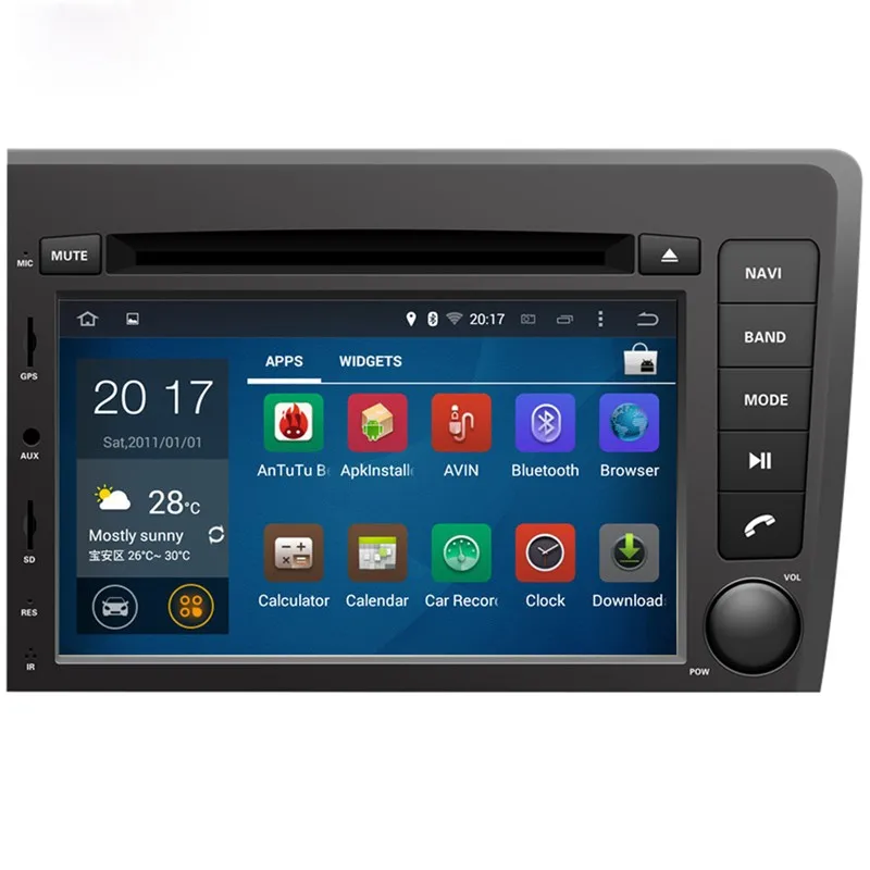 Фото 7-дюймовый автомобильный DVD-плеер на Android 9 0 octa core Для VOLVO S60 V70 2001-2004 gps радио 4 Гб ОЗУ