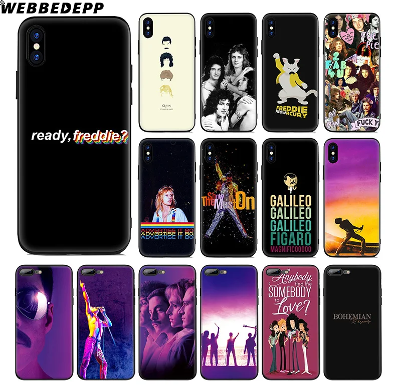 WEBBEDEPP Bohemian Rhapsody Queen Soft Silicone Case for Apple iPhone 11 Pro Xr Xs Max X or 10 8 7 6 6S Plus 5 5S SE TPU
WEBBEDEPP Bohemian Rhapsody Queen Soft Silicone Case for Apple iPhone 11 Pro Xr Xs Max X or 10 8 7 6 6S Plus 5 5S SE TPU