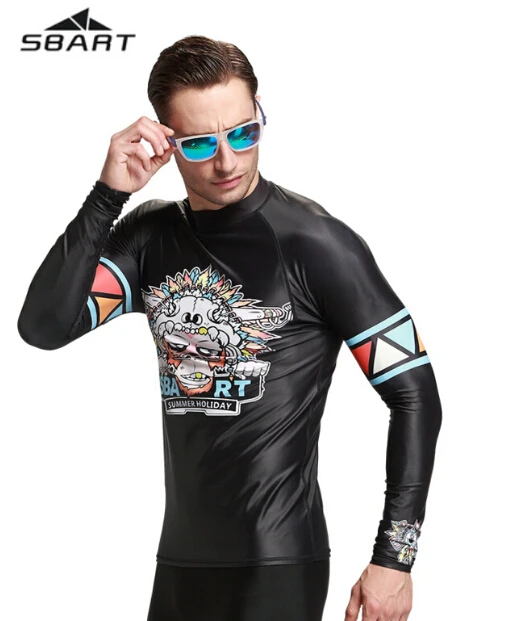 SBART Character Pattern Rash Guards For Men Beach Shirts Tops Swimwear Swimsuit Wetsuit Diving Swimming Surfing Suits
SBART Character Pattern Rash Guards For Men Beach Shirts Tops Swimwear Swimsuit Wetsuit Diving Swimming Surfing Suits