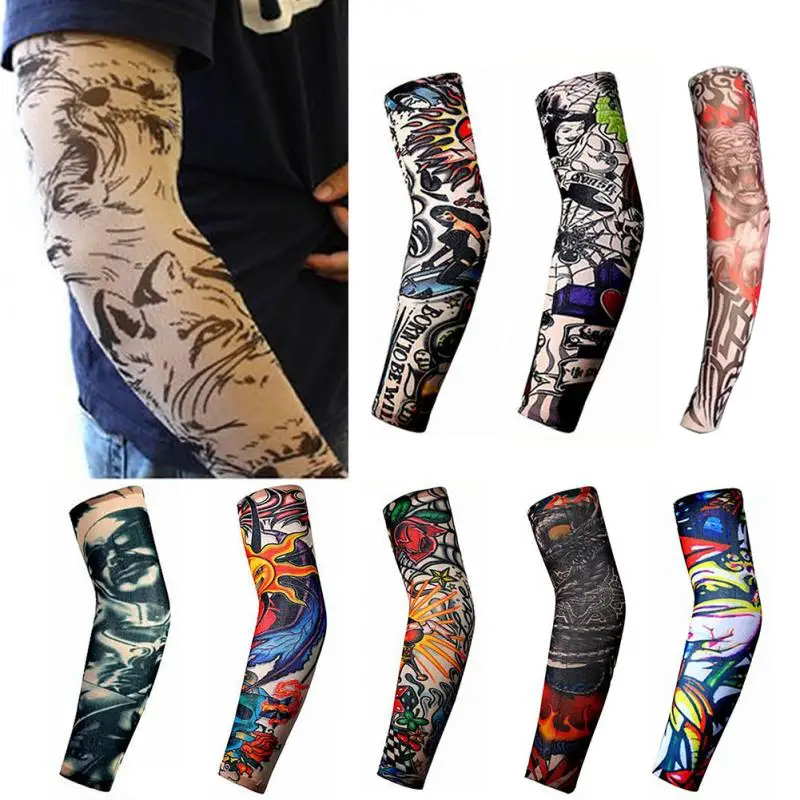 Sun Protection Men Tattoo Arm Leg Sleeves Cycling Halloween Party Decoration Outdoor Sports Arm Protective Sleeves
Sun Protection Men Tattoo Arm Leg Sleeves Cycling Halloween Party Decoration Outdoor Sports Arm Protective Sleeves