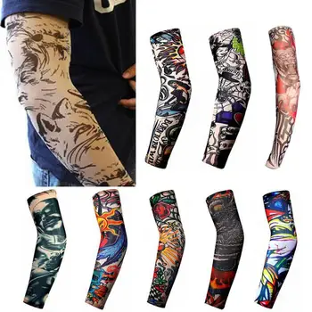 Sun Protection Men Tattoo Arm Leg Sleeves Cycling Halloween Party Decoration Outdoor Sports Arm Protective Sleeves
Sun Protection Men Tattoo Arm Leg Sleeves Cycling Halloween Party Decoration Outdoor Sports Arm Protective Sleeves