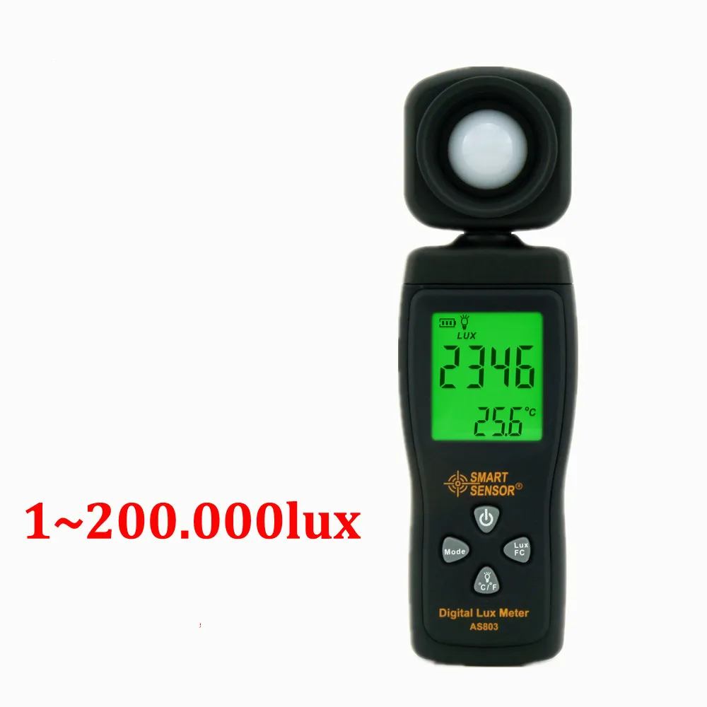 

Smart Sensor Digital photography Mini spectrometer actinomete Lux Meter light meter Luminance tester 1-200,000 Lux tools
