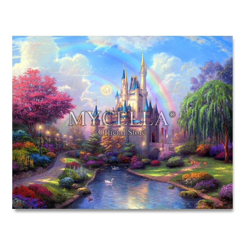 Cross Stitch 5D DIY Diamond Painting Dream Castle bedroom landscape diamond embroidery square diamond Mosaic Home Decor
Cross Stitch 5D DIY Diamond Painting Dream Castle bedroom landscape diamond embroidery square diamond Mosaic Home Decor