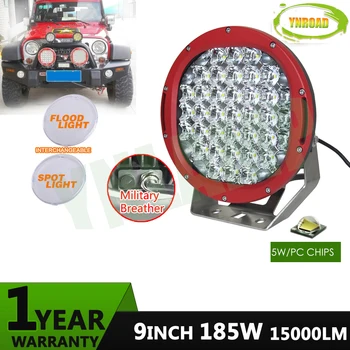 YNROAD 2pcs red 185w 9inch led driving light red led off road light led work light for SUV,ATV,UTV use 15000LM IP68
YNROAD 2pcs red 185w 9inch led driving light red led off road light led work light for SUV,ATV,UTV use 15000LM IP68