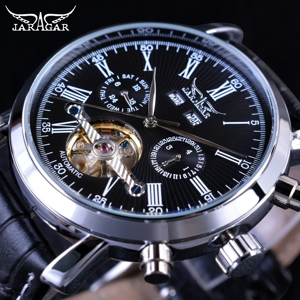 Мужские деловые часы Jaragar Geneva дизайнерские автоматические для мужчин|watch scarf|watches