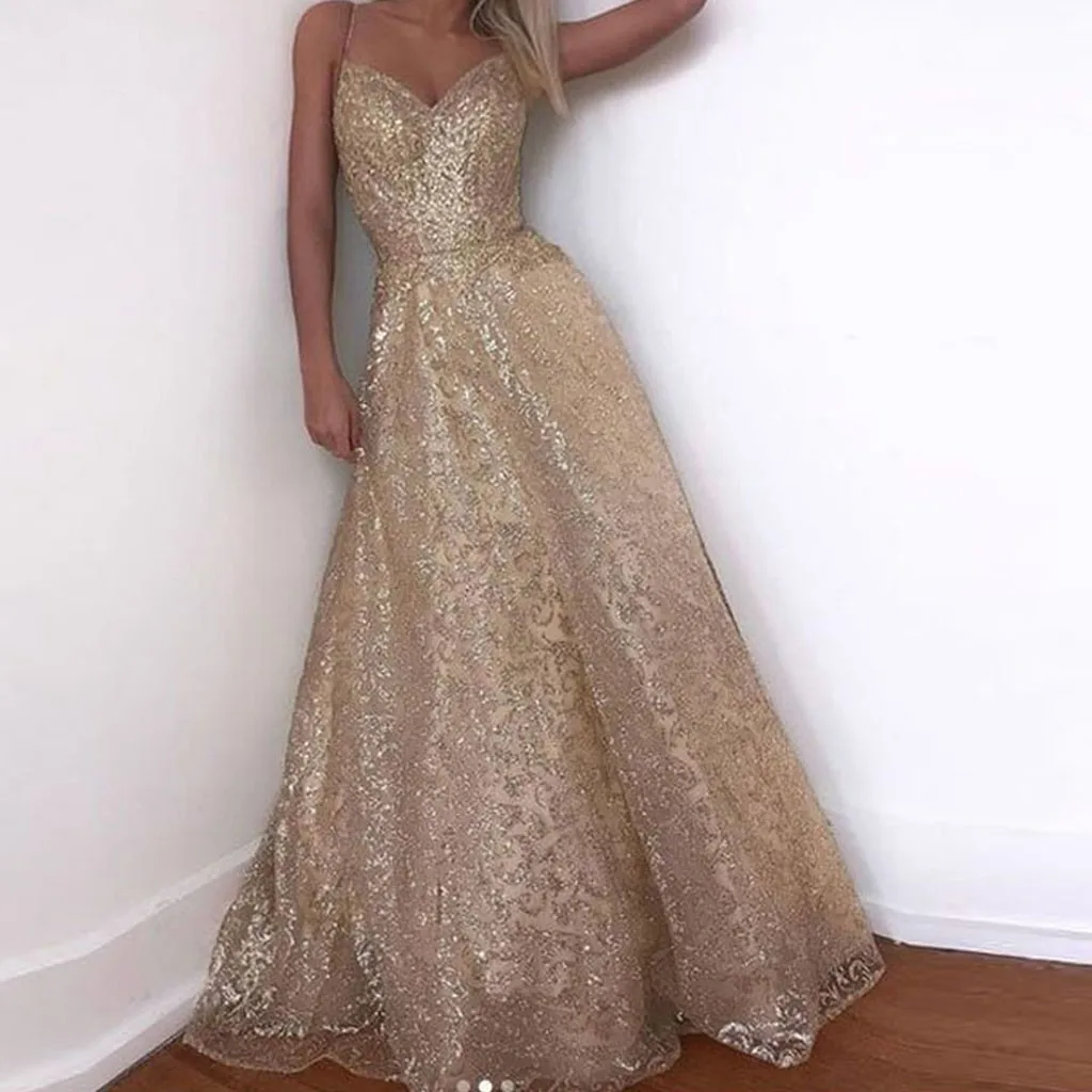 Women's Sexy Solid Color Elegant Beauty Back Sequins High Waist Sleeveless Sling Party Dress summer dress vestidos maxi dress41*
Women's Sexy Solid Color Elegant Beauty Back Sequins High Waist Sleeveless Sling Party Dress summer dress vestidos maxi dress41*