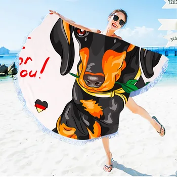 Cute Dog Microfiber Large Round Beach Towel Toalla Microfibra Thick Terry Cloth Tassels Blanket Serviette De Plage
Cute Dog Microfiber Large Round Beach Towel Toalla Microfibra Thick Terry Cloth Tassels Blanket Serviette De Plage