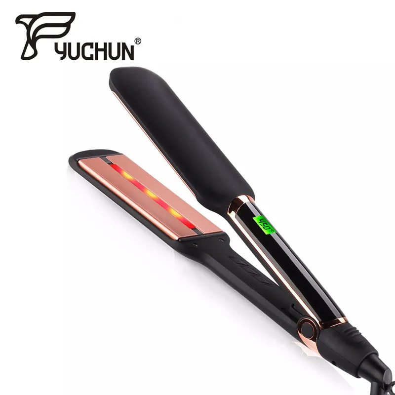 Original Professional Electric Digital Hair Straightener Curler Infrared Flat Iron Straighting Curling Ceramic | Красота и здоровье