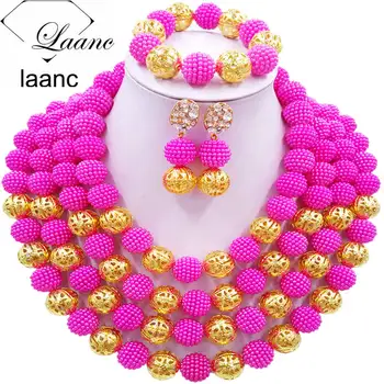 Laanc Fuchsia Pink African Jewelry Set Nigerian Beads Simulated Pearl Necklace Wedding Jewelry Sets 4RJSQ007
Laanc Fuchsia Pink African Jewelry Set Nigerian Beads Simulated Pearl Necklace Wedding Jewelry Sets 4RJSQ007