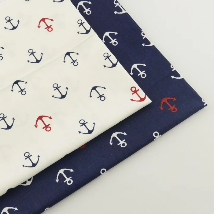2 pieces 40cmx50cm 100% Cotton Fabric anchor design fat quarter fabrics quilting home textile sewing tecido patchwork
2 pieces 40cmx50cm 100% Cotton Fabric anchor design fat quarter fabrics quilting home textile sewing tecido patchwork