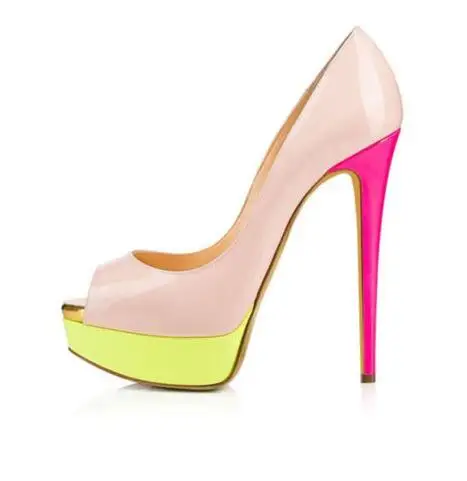 Moraima Snc Woman High Heel Platform Pumps Mixed Colors Peep Toe Party Wedding Shoes 2019 Sexy Slip on Dress Heels
Moraima Snc Woman High Heel Platform Pumps Mixed Colors Peep Toe Party Wedding Shoes 2019 Sexy Slip on Dress Heels