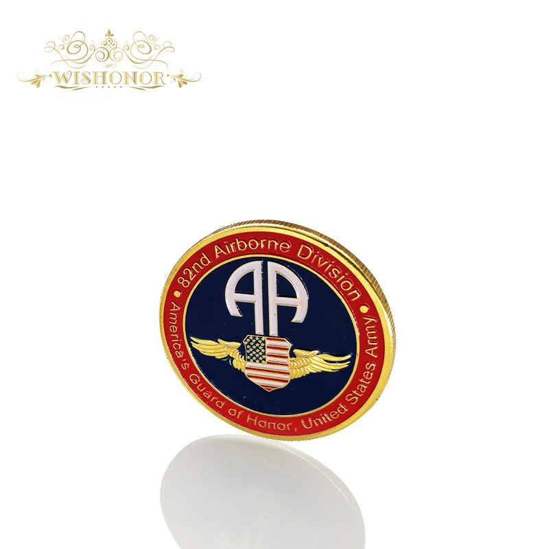 Hot Selling Products For United States Army Coin America's Guard Of Honor, 82nd Air Borne Division 24k Gold Plated Coin 40*3mm
Hot Selling Products For United States Army Coin America's Guard Of Honor, 82nd Air Borne Division 24k Gold Plated Coin 40*3mm