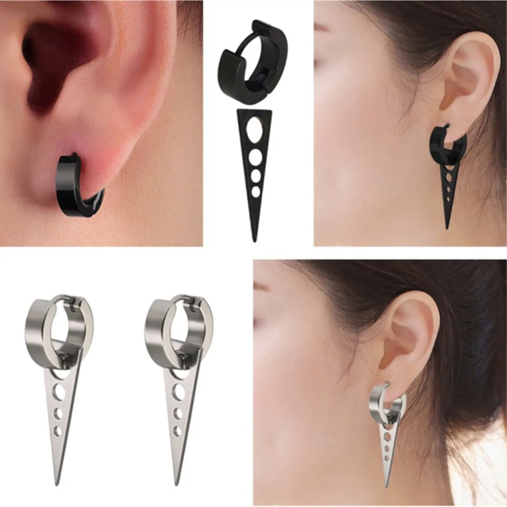 Earrings man Fashion Simple Korean Triangle Round Geometric Stainless Steel Earrings Stud Women Party Jewelry Accessories Gifts 
Earrings man Fashion Simple Korean Triangle Round Geometric Stainless Steel Earrings Stud Women Party Jewelry Accessories Gifts