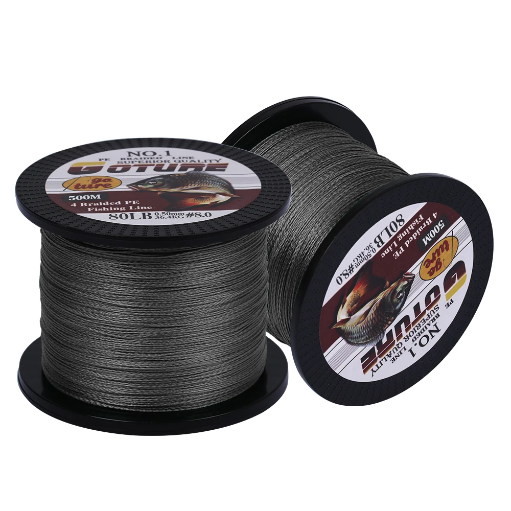 Леска рыболовная плетеная из ПЭ 500 м 2 шт./лот|fishing line|braided fishing linebraid |