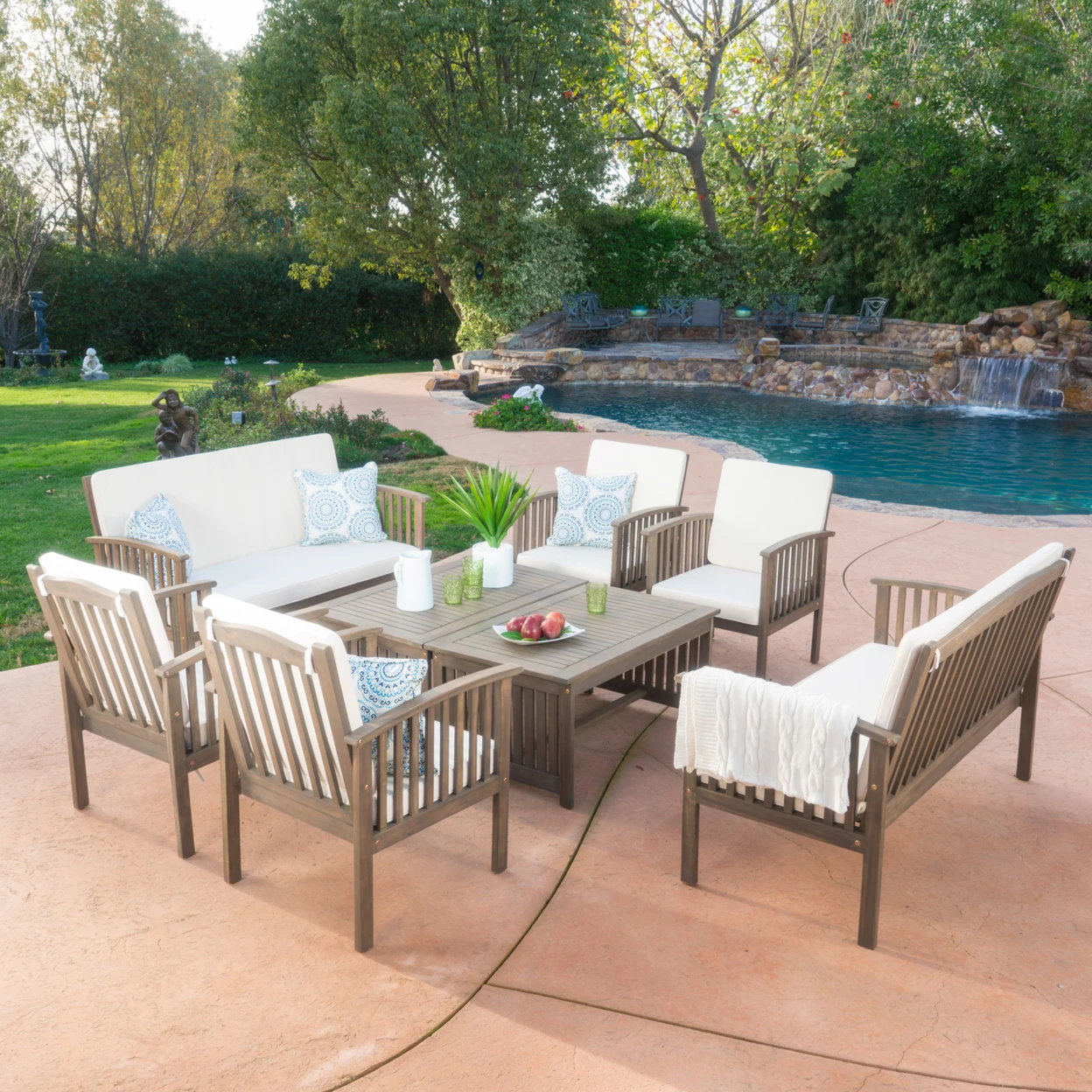 Beckley 8pc Outdoor Sofa Seating Set (1)