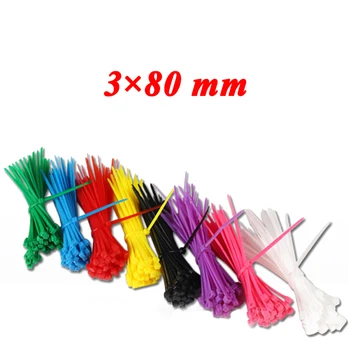 100pcs 3*80 mm Self-Locking Plastic Nylon Cable Ties Cable Zip Tie Loop Ties For Wires Tidy band ribbon Colorful Non-standard
100pcs 3*80 mm Self-Locking Plastic Nylon Cable Ties Cable Zip Tie Loop Ties For Wires Tidy band ribbon Colorful Non-standard