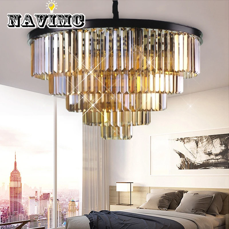 Modern Luxury Large Smoke Gray /Clear Crystal Chandelier Lighting for The Living Room
Modern Luxury Large Smoke Gray /Clear Crystal Chandelier Lighting for The Living Room